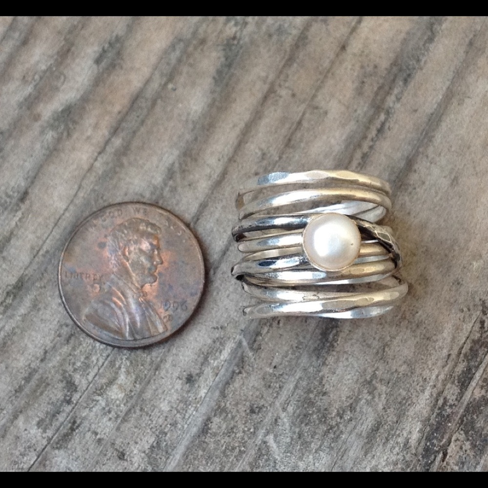 Pearl Statement Ring - image 3